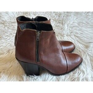 Boemos Women’s Size 37 Brown Camel Italian Leather Ankle Boots Bootie FLAW